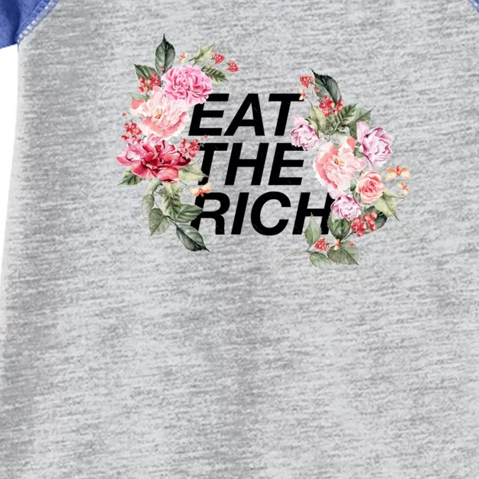 Eat The Rich Floral Infant Baby Jersey Bodysuit