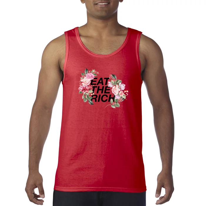 Eat The Rich Floral Tank Top