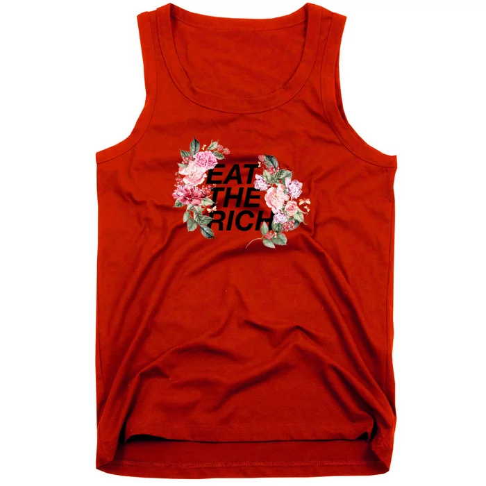 Eat The Rich Floral Tank Top