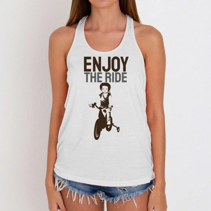 Enjoy The Ride Women's Knotted Racerback Tank