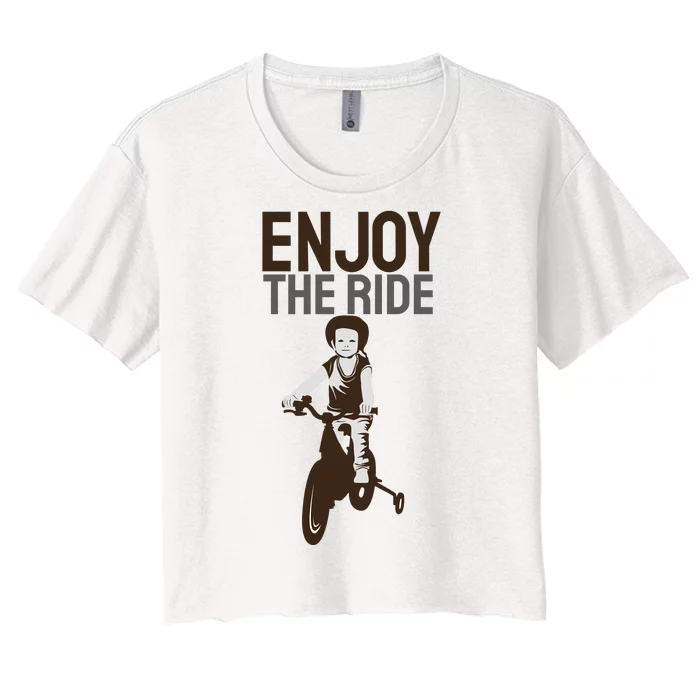 Enjoy The Ride Women's Crop Top Tee