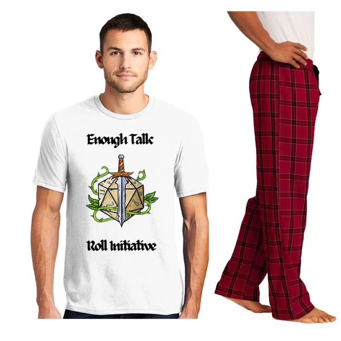 Enough Talk Roll Initiative D20 Rpg Role Playing Pajama Set