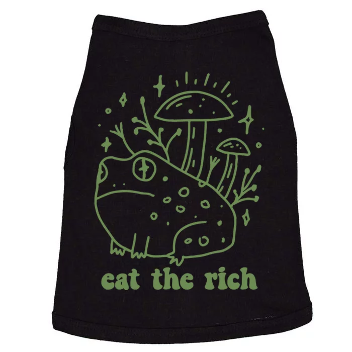 Eat The Rich Frog Anti Capitalist Doggie Tank