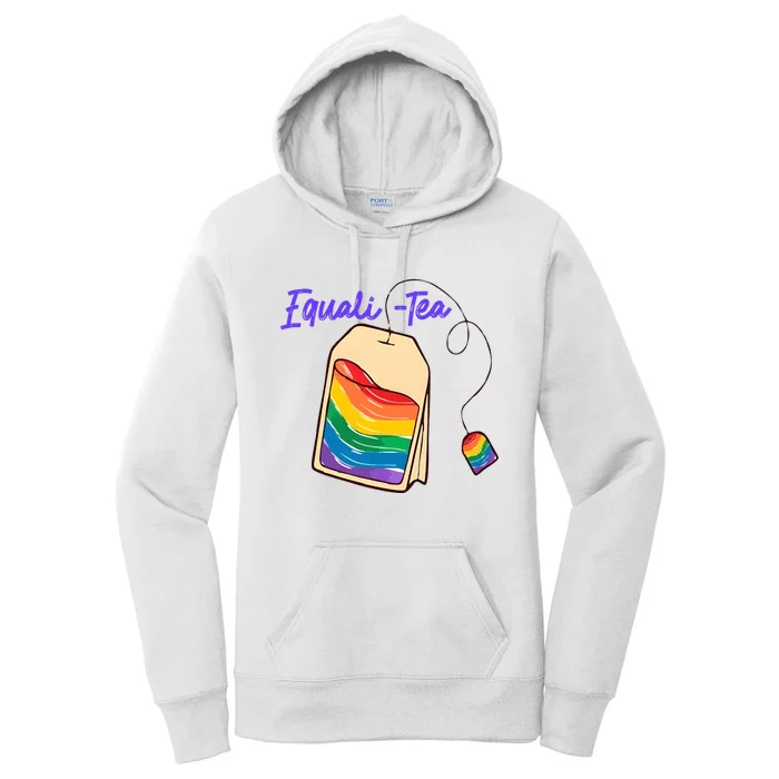 Equali Tea Rainbow Pride Month Lgbt Lgbtq Women's Pullover Hoodie