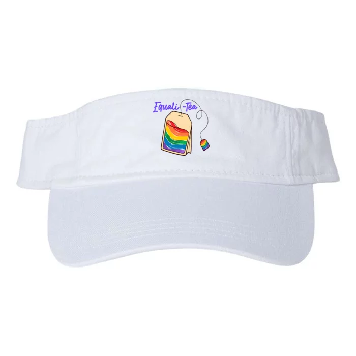 Equali Tea Rainbow Pride Month Lgbt Lgbtq Valucap Bio-Washed Visor