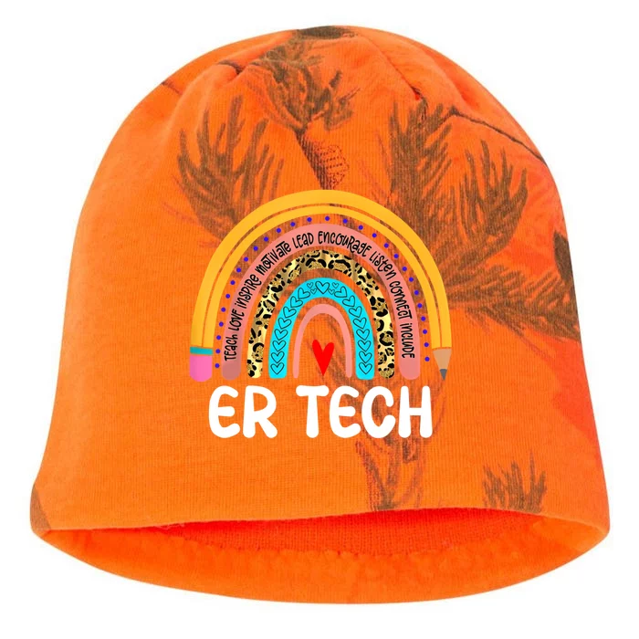 Er Technician Rainbow Healthcare Emergency Room Medicine Funny Gift Kati - Camo Knit Beanie