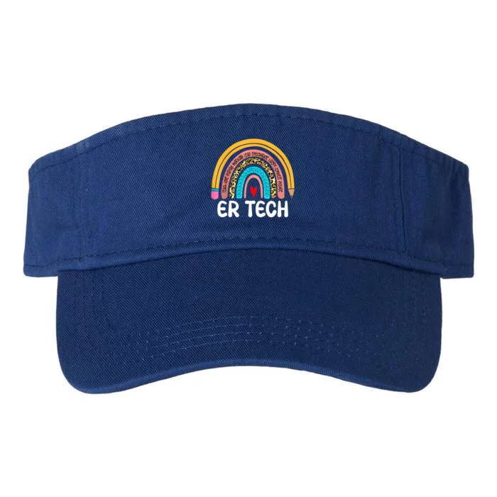 Er Technician Rainbow Healthcare Emergency Room Medicine Funny Gift Valucap Bio-Washed Visor