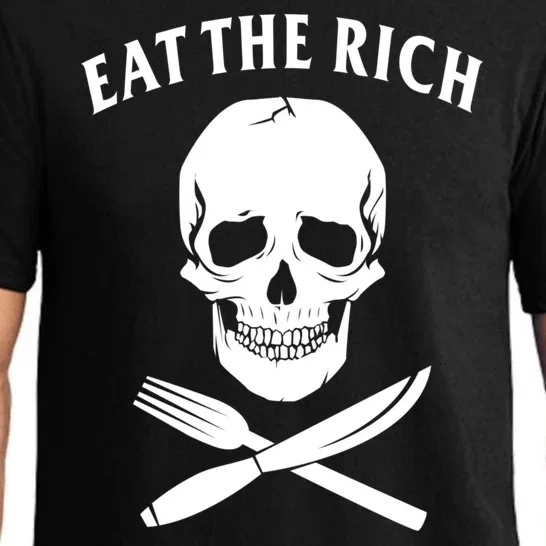 Eat The Rich Funny Anti Capitalism Tee Pajama Set