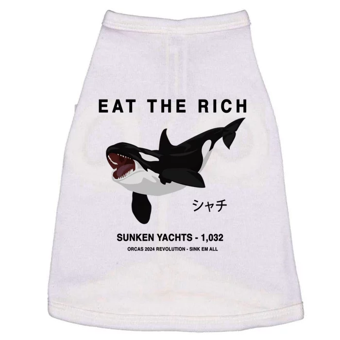 Eat The Rich Orca Revolution 2024 Doggie Tank