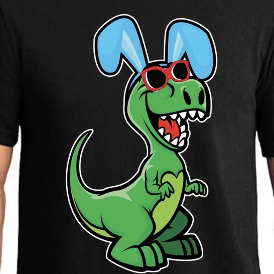 Easter T Rex Dinosaur With Easter Bunny Rabbit Ears Great Gift Pajama Set