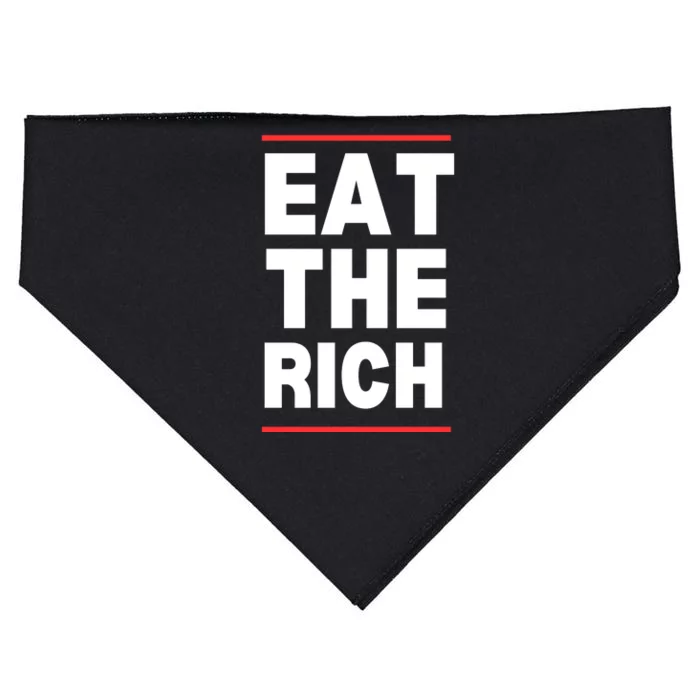 Eat The Rich Uaw USA-Made Doggie Bandana