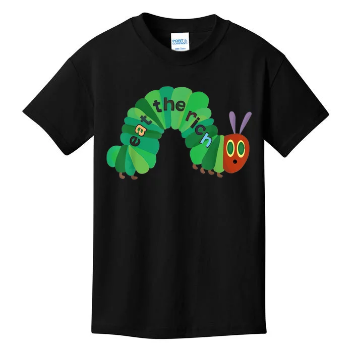 Eat The Rich Hungry Caterpillar Kids T-Shirt