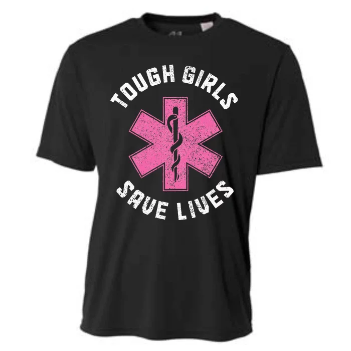 Emt Tough Save Lives Paramedic Ems Emergency Cooling Performance Crew T-Shirt