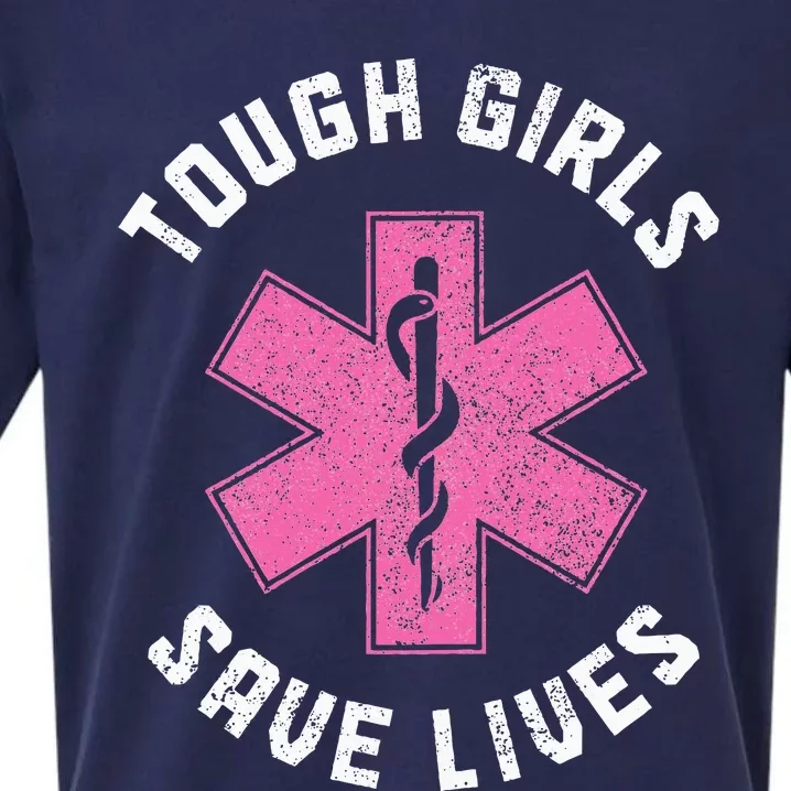 Emt Tough Save Lives Paramedic Ems Emergency Sueded Cloud Jersey T-Shirt