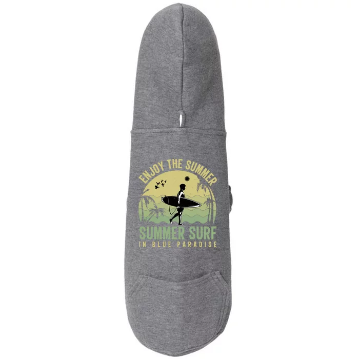 Enjoy The Summer Doggie 3-End Fleece Hoodie