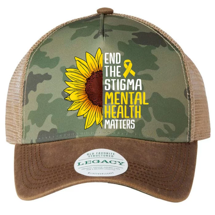 End The Stigma Mental Health Matters Mental Awareness Legacy Tie Dye Trucker Hat