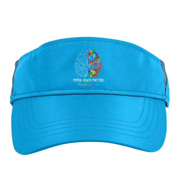 End The Stigma Mental Health Matters Mental Awareness Gifts Adult Drive Performance Visor