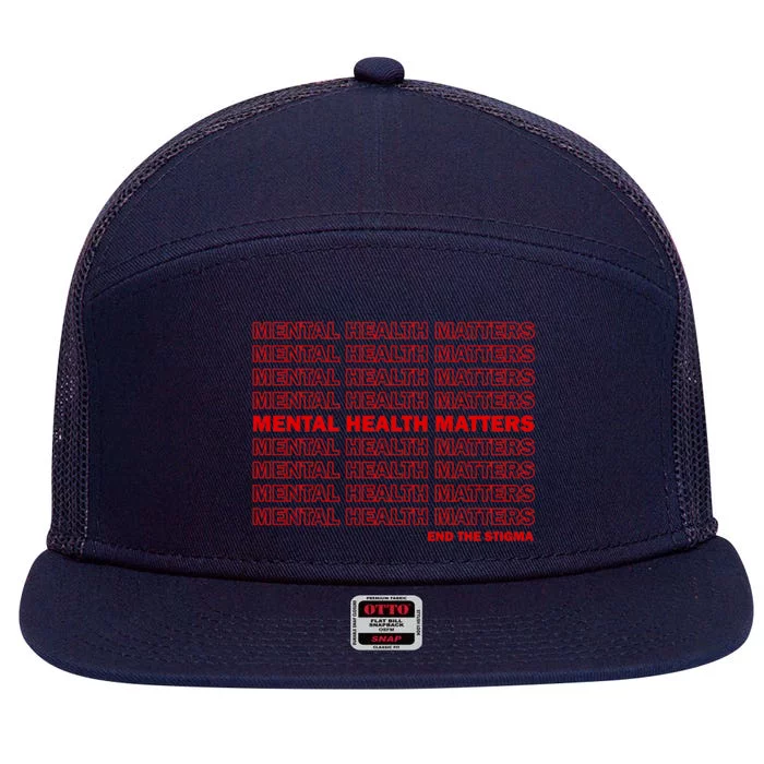 End The Stigma 7 Panel Mesh Trucker Snapback Hat