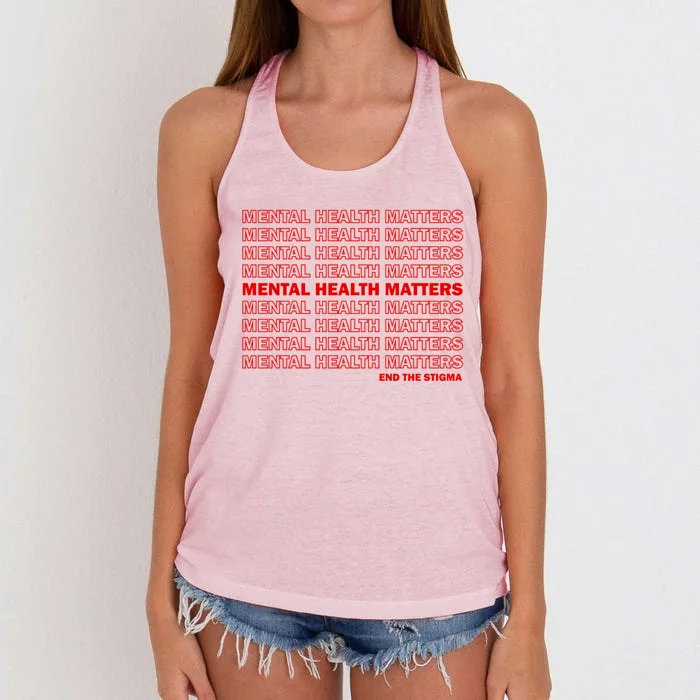 End The Stigma Women's Knotted Racerback Tank