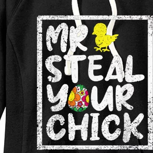 Easter Toddlers Steal Your Chick Funny Spring Humor Women's Fleece Hoodie