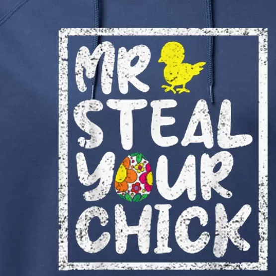 Easter Toddlers Steal Your Chick Funny Spring Humor Performance Fleece Hoodie