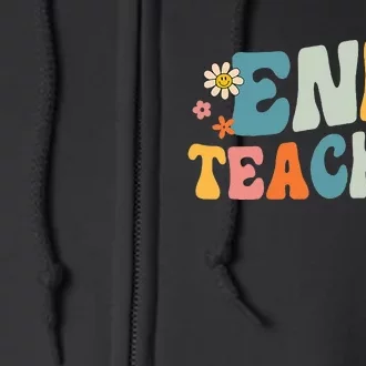 ENL Teacher Squad English New Language Squad Crew Team Full Zip Hoodie