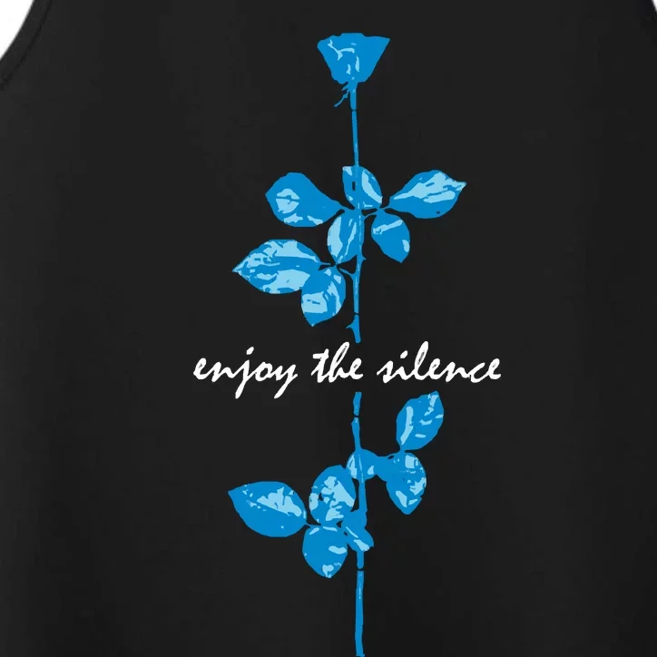 Enjoy The Silence Blue Performance Tank