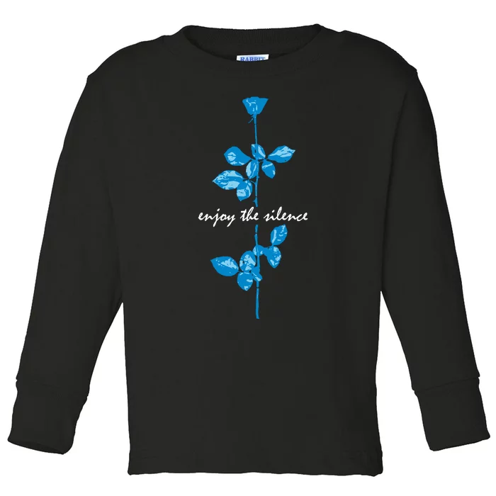 Enjoy The Silence Blue Toddler Long Sleeve Shirt