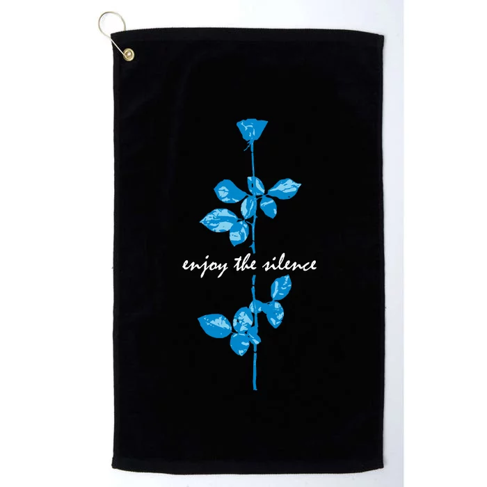 Enjoy The Silence Blue Platinum Collection Golf Towel