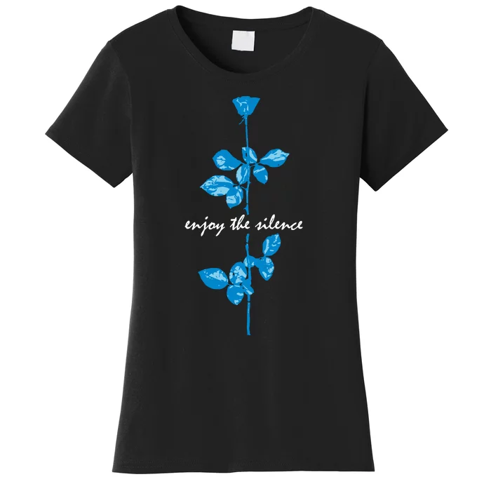 Enjoy The Silence Blue Women's T-Shirt