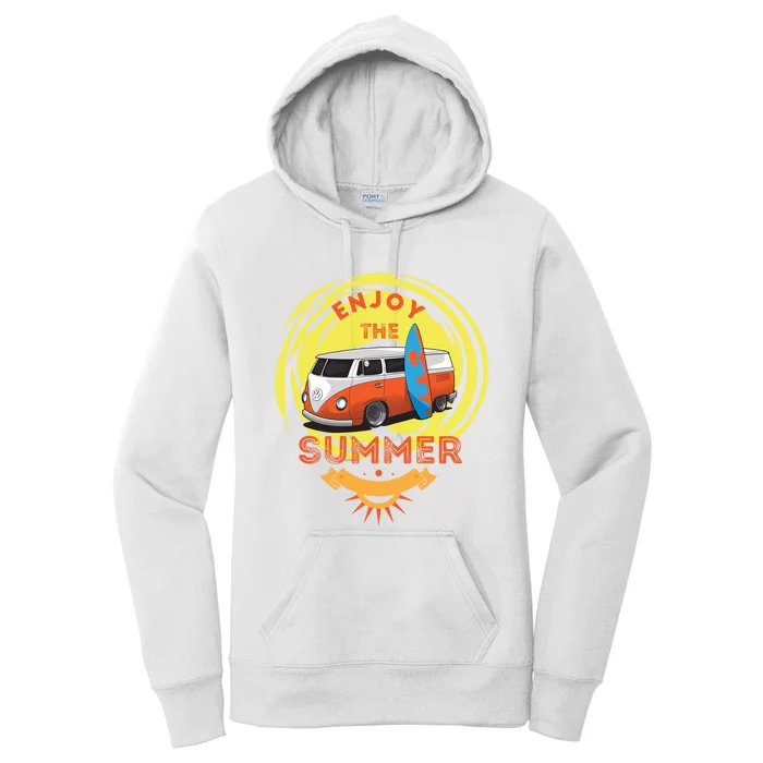 Enjoy The Summer Funny Summer Vibes Women's Pullover Hoodie