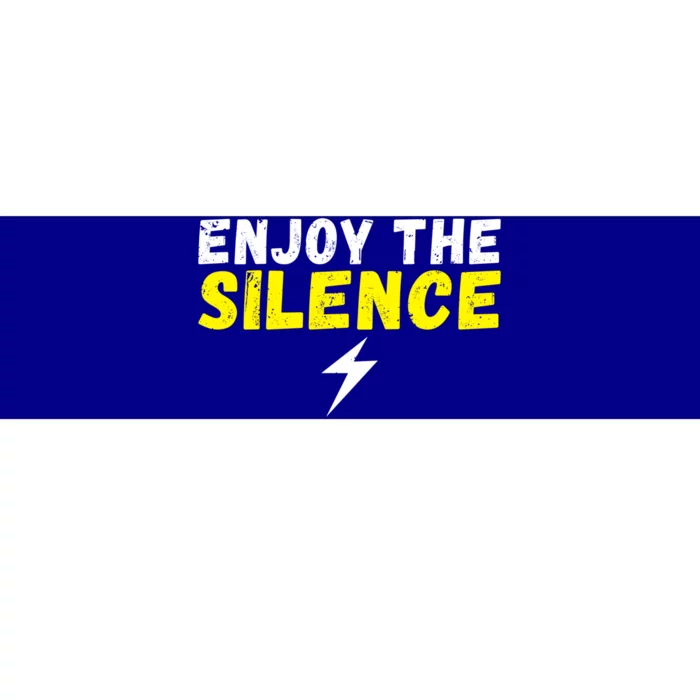 Enjoy The Silence Ev Electric Vehicle Funny Gift Bumper Sticker