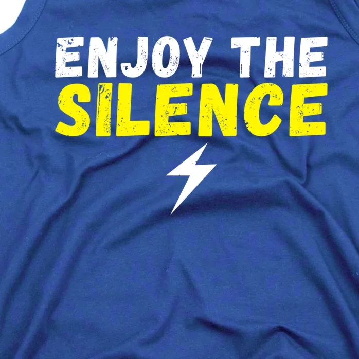 Enjoy The Silence Ev Electric Vehicle Funny Gift Tank Top