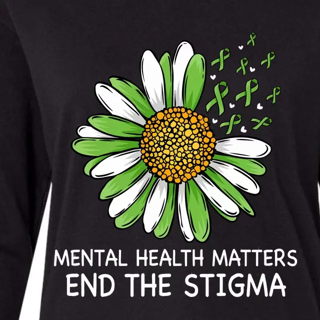 End The Stigma Mental Health Awareness Womens Cotton Relaxed Long Sleeve T-Shirt