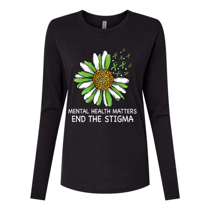 End The Stigma Mental Health Awareness Womens Cotton Relaxed Long Sleeve T-Shirt