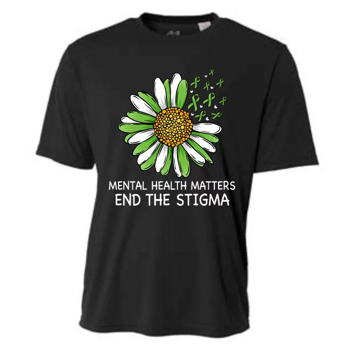 End The Stigma Mental Health Awareness Cooling Performance Crew T-Shirt