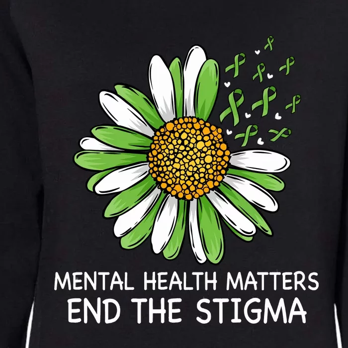 End The Stigma Mental Health Awareness Womens California Wash Sweatshirt