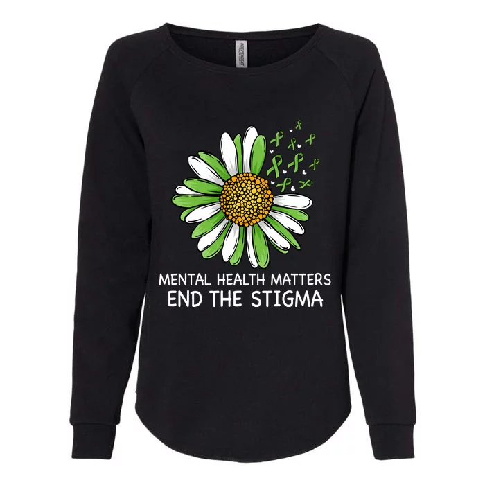 End The Stigma Mental Health Awareness Womens California Wash Sweatshirt