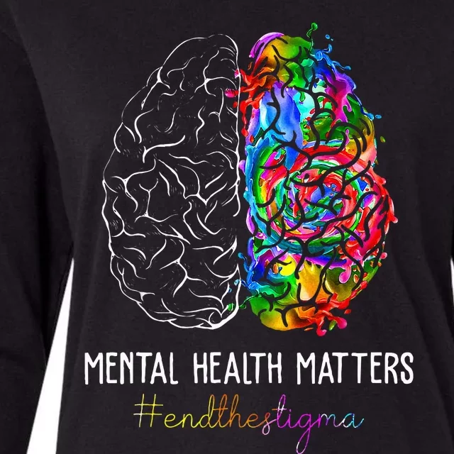 End The Stigma Mental Health Matters Womens Cotton Relaxed Long Sleeve T-Shirt