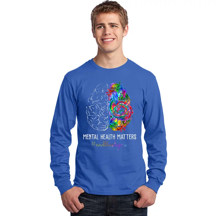 End The Stigma Mental Health Matters Long Sleeve Shirt