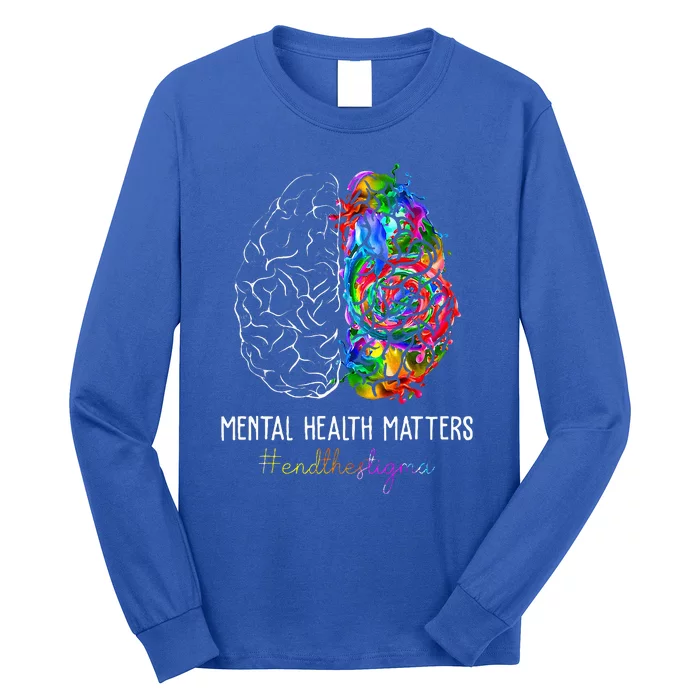 End The Stigma Mental Health Matters Long Sleeve Shirt