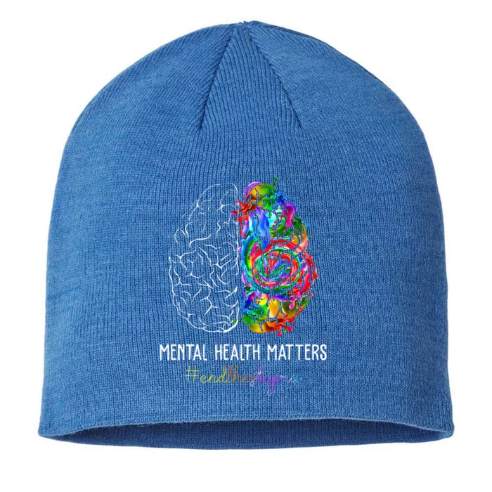 End The Stigma Mental Health Matters 8 1/2in Sustainable Knit Beanie