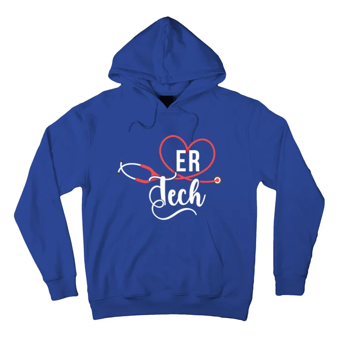 Er Tech Stethoscope Emergency Room Tech Gift Hoodie