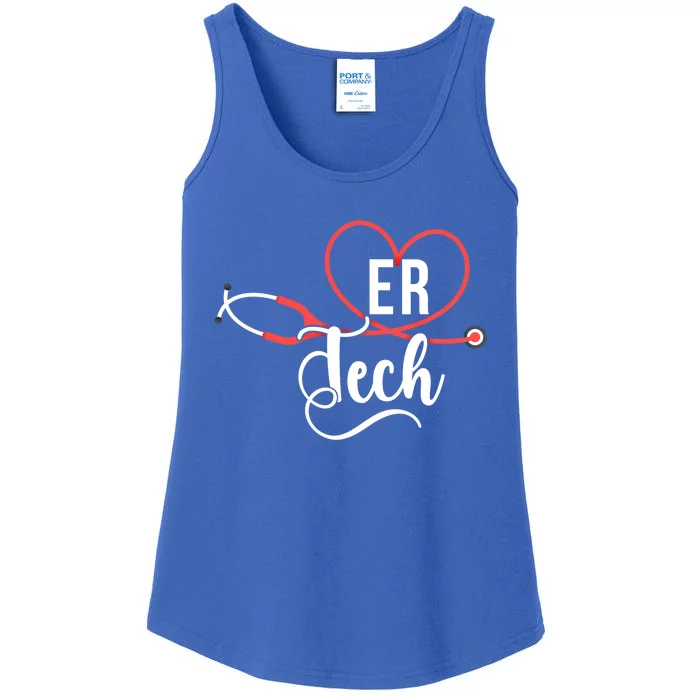 Er Tech Stethoscope Emergency Room Tech Gift Ladies Essential Tank