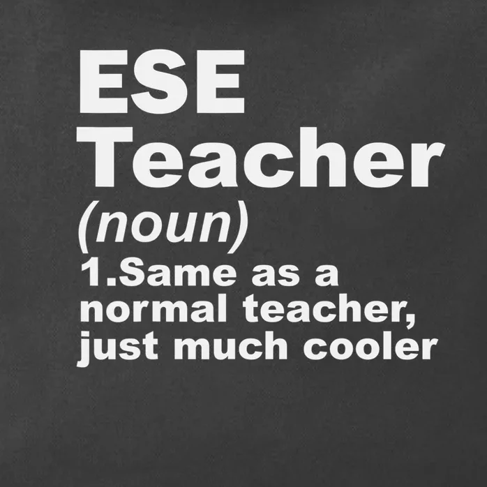 ESE Teacher Same As A Normal Teacher Just Much Cooler Zip Tote Bag