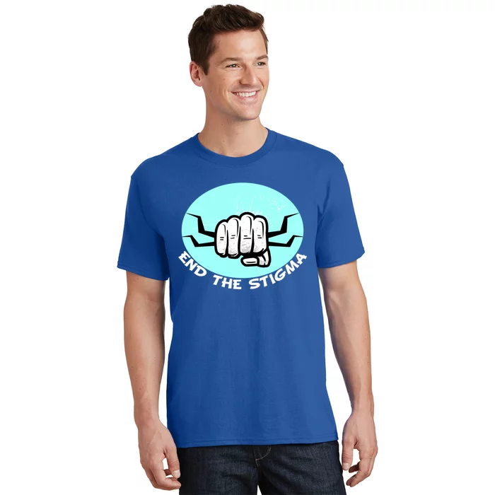 End The Stigma Funny Gift Sexual Assault Awareness Month April Gift T-Shirt