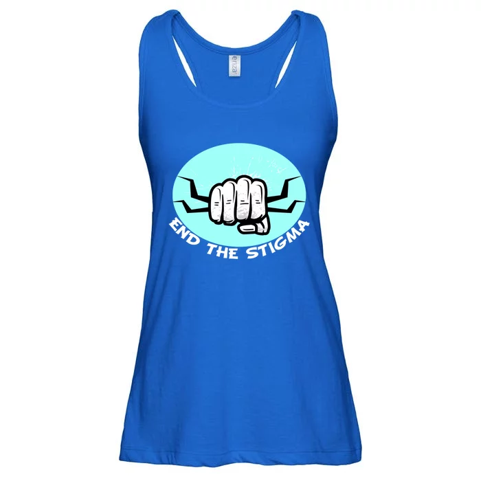 End The Stigma Funny Gift Sexual Assault Awareness Month April Gift Ladies Essential Flowy Tank