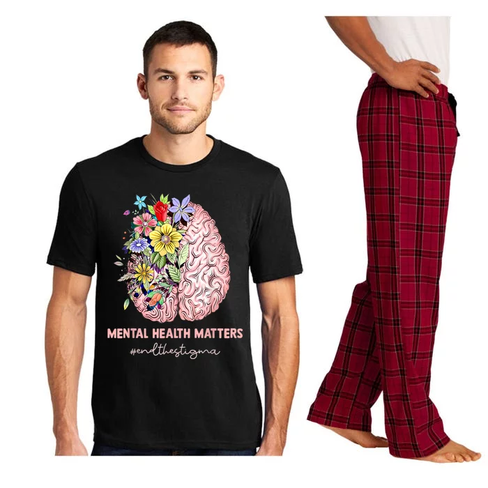 End The Stigma Mental Health Matters Mental Awareness Gift Pajama Set