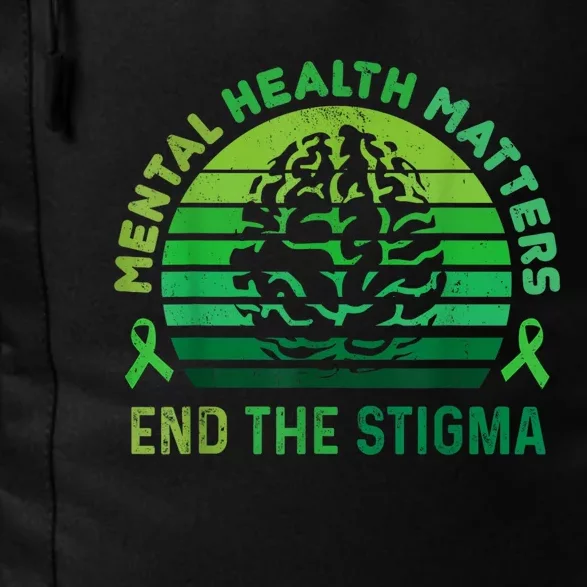 End The Stigma Mental Health Matters Mental Awareness Gifts Daily Commute Backpack