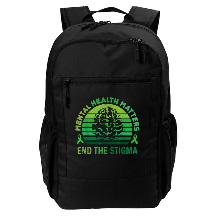 End The Stigma Mental Health Matters Mental Awareness Gifts Daily Commute Backpack